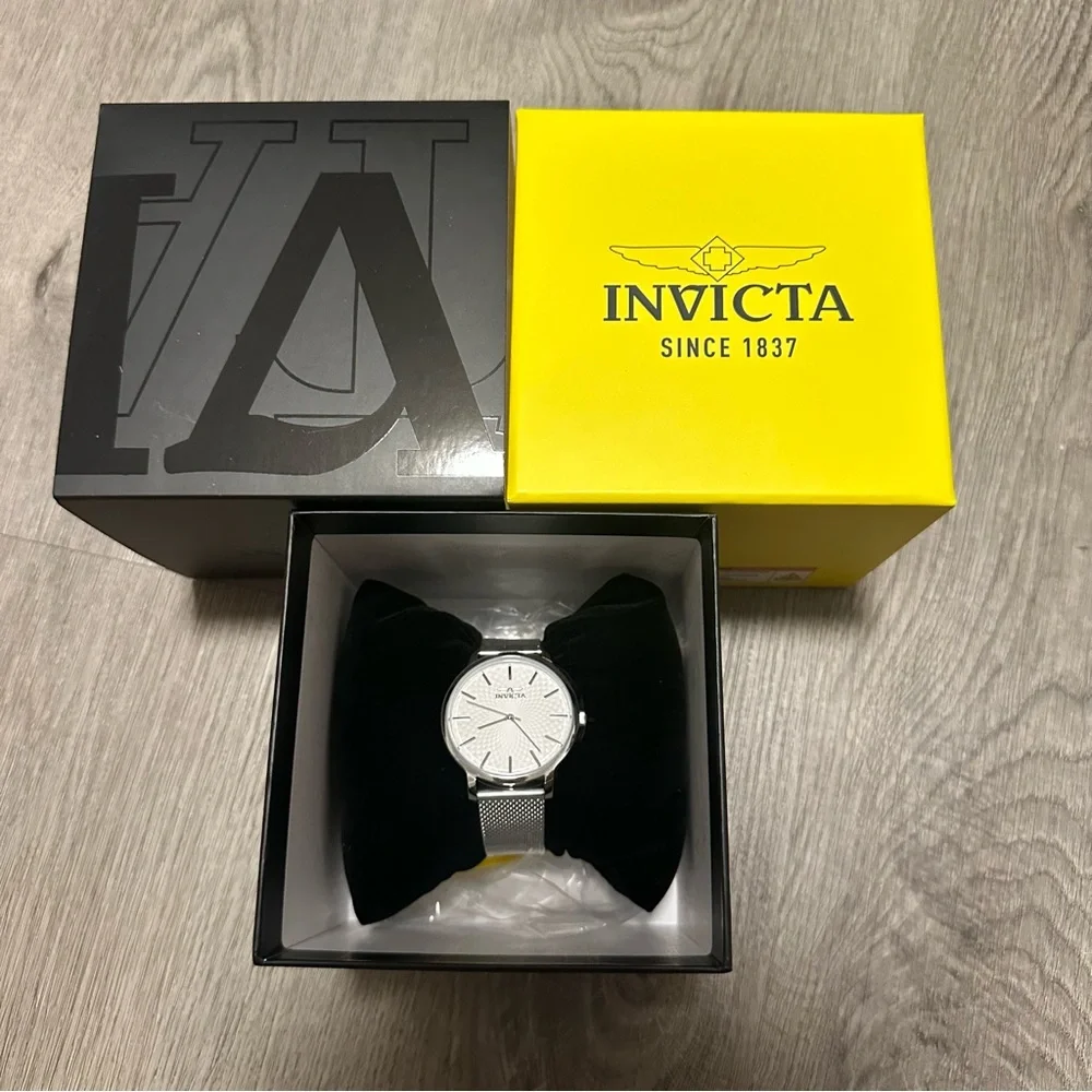 IInvicta Wildflower Maylen 48972 Silver Mesh Watch 38mm Unisex NIB